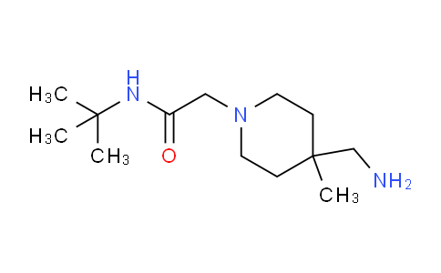 CAS No. 1956335-33-3, 2-(4-(Aminomethyl)-4-methylpiperidin-1-yl)-N-(tert-butyl)acetamide