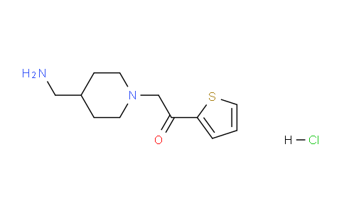 CAS No. 1353954-82-1, 2-(4-(Aminomethyl)piperidin-1-yl)-1-(thiophen-2-yl)ethanone hydrochloride