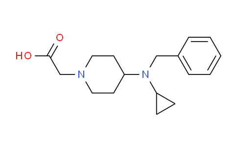 CAS No. 1353982-81-6, 2-(4-(Benzyl(cyclopropyl)amino)piperidin-1-yl)acetic acid