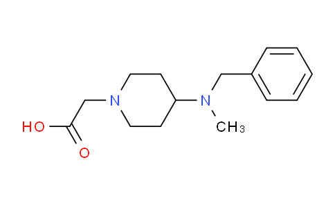 CAS No. 1353964-18-7, 2-(4-(Benzyl(methyl)amino)piperidin-1-yl)acetic acid