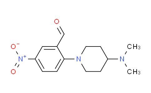 CAS No. 1157005-30-5, 2-(4-(Dimethylamino)piperidin-1-yl)-5-nitrobenzaldehyde