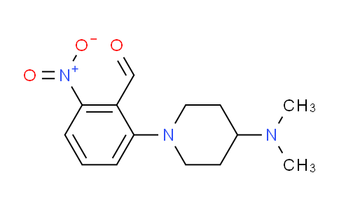 CAS No. 1707377-90-9, 2-(4-(Dimethylamino)piperidin-1-yl)-6-nitrobenzaldehyde