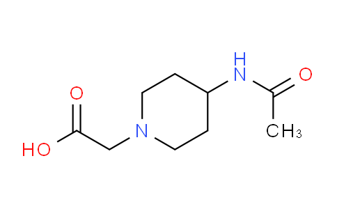 CAS No. 1353954-46-7, 2-(4-Acetamidopiperidin-1-yl)acetic acid