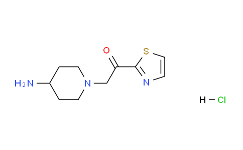 CAS No. 1420993-45-8, 2-(4-Aminopiperidin-1-yl)-1-(thiazol-2-yl)ethanone hydrochloride