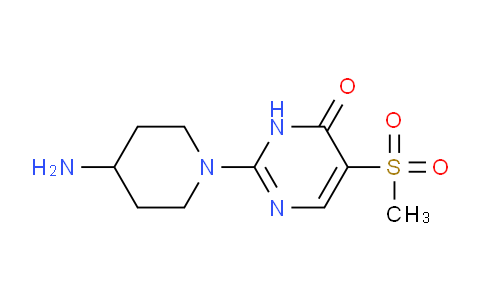 CAS No. 1708428-01-6, 2-(4-Aminopiperidin-1-yl)-5-(methylsulfonyl)pyrimidin-4(3H)-one