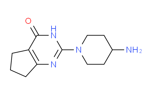 CAS No. 1240672-83-6, 2-(4-Aminopiperidin-1-yl)-6,7-dihydro-3H-cyclopenta[d]pyrimidin-4(5H)-one