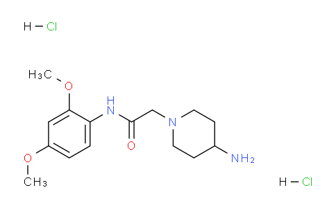 CAS No. 1332530-10-5, 2-(4-Aminopiperidin-1-yl)-N-(2,4-dimethoxyphenyl)acetamide dihydrochloride