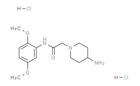 CAS No. 1332531-45-9, 2-(4-Aminopiperidin-1-yl)-N-(2,5-dimethoxyphenyl)acetamide dihydrochloride