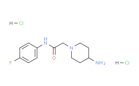 CAS No. 1332531-00-6, 2-(4-Aminopiperidin-1-yl)-N-(4-fluorophenyl)acetamide dihydrochloride