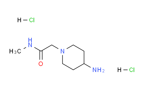 CAS No. 882562-64-3, 2-(4-Aminopiperidin-1-yl)-N-methylacetamide dihydrochloride