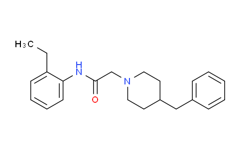 CAS No. 653584-77-1, 2-(4-Benzylpiperidin-1-yl)-N-(2-ethylphenyl)acetamide