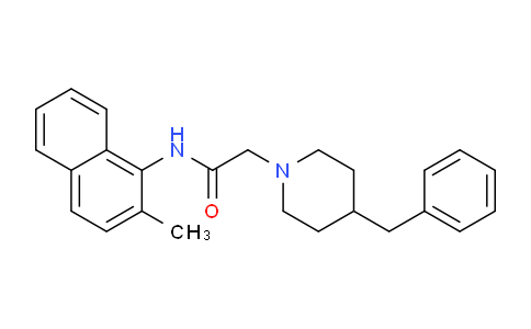 CAS No. 444152-51-6, 2-(4-Benzylpiperidin-1-yl)-N-(2-methylnaphthalen-1-yl)acetamide