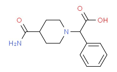 CAS No. 938149-72-5, 2-(4-Carbamoylpiperidin-1-yl)-2-phenylacetic acid