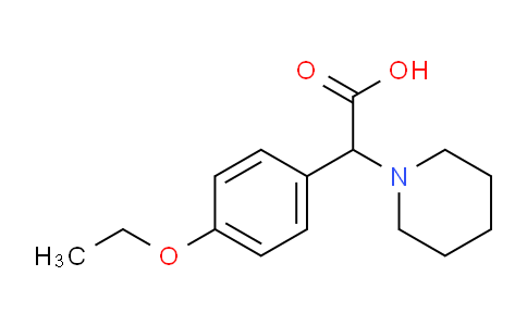 CAS No. 1017206-23-3, 2-(4-Ethoxyphenyl)-2-(piperidin-1-yl)acetic acid