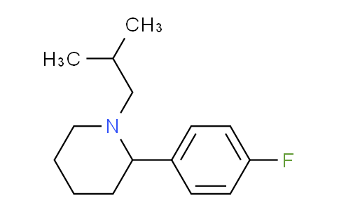 CAS No. 1355178-78-7, 2-(4-Fluorophenyl)-1-isobutylpiperidine