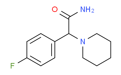 CAS No. 1119450-95-1, 2-(4-Fluorophenyl)-2-(piperidin-1-yl)acetamide