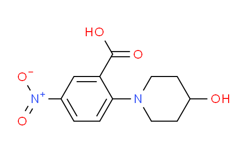 CAS No. 942474-93-3, 2-(4-Hydroxypiperidin-1-yl)-5-nitrobenzoic acid