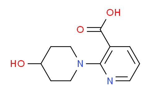 CAS No. 1019323-21-7, 2-(4-Hydroxypiperidin-1-yl)nicotinic acid