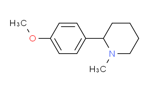 CAS No. 2810-01-7, 2-(4-Methoxyphenyl)-1-methylpiperidine