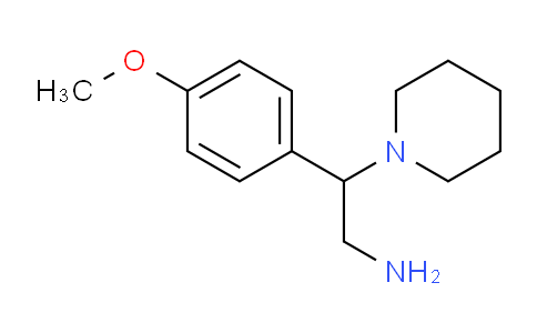 CAS No. 31466-51-0, 2-(4-Methoxyphenyl)-2-(piperidin-1-yl)ethanamine