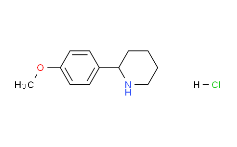 CAS No. 859297-83-9, 2-(4-Methoxyphenyl)piperidine hydrochloride