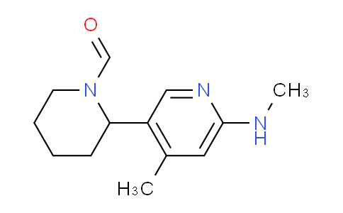 CAS No. 1352492-89-7, 2-(4-Methyl-6-(methylamino)pyridin-3-yl)piperidine-1-carbaldehyde