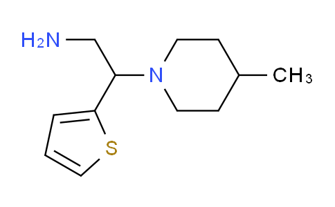 CAS No. 791079-98-6, 2-(4-Methylpiperidin-1-yl)-2-(thiophen-2-yl)ethanamine