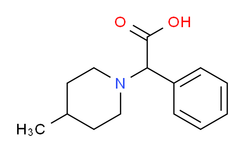 CAS No. 108896-66-8, 2-(4-Methylpiperidin-1-yl)-2-phenylacetic acid