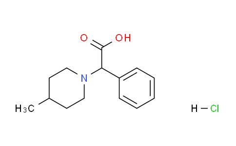 CAS No. 108896-65-7, 2-(4-Methylpiperidin-1-yl)-2-phenylacetic acid hydrochloride