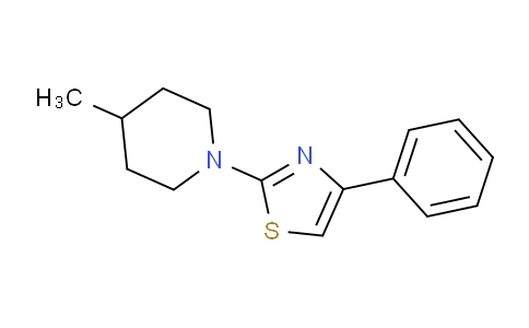 CAS No. 345990-52-5, 2-(4-Methylpiperidin-1-yl)-4-phenylthiazole
