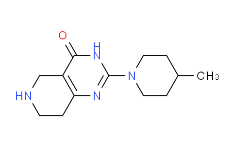 CAS No. 1708288-28-1, 2-(4-Methylpiperidin-1-yl)-5,6,7,8-tetrahydropyrido[4,3-d]pyrimidin-4(3H)-one