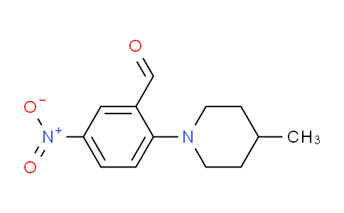CAS No. 826998-93-0, 2-(4-Methylpiperidin-1-yl)-5-nitrobenzaldehyde
