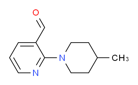 CAS No. 1555627-41-2, 2-(4-Methylpiperidin-1-yl)nicotinaldehyde