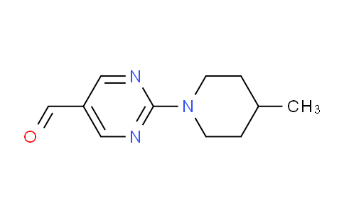 CAS No. 883543-62-2, 2-(4-Methylpiperidin-1-yl)pyrimidine-5-carbaldehyde