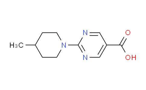 CAS No. 883543-77-9, 2-(4-Methylpiperidin-1-yl)pyrimidine-5-carboxylic acid