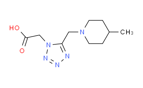 CAS No. 924858-68-4, 2-(5-((4-Methylpiperidin-1-yl)methyl)-1H-tetrazol-1-yl)acetic acid