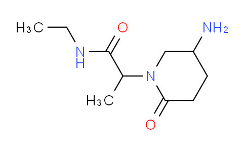 CAS No. 1706428-82-1, 2-(5-Amino-2-oxopiperidin-1-yl)-N-ethylpropanamide