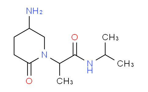 CAS No. 1706428-21-8, 2-(5-Amino-2-oxopiperidin-1-yl)-N-isopropylpropanamide