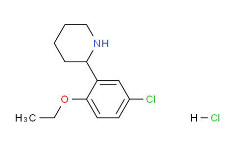 CAS No. 1177293-48-9, 2-(5-Chloro-2-ethoxyphenyl)piperidine hydrochloride