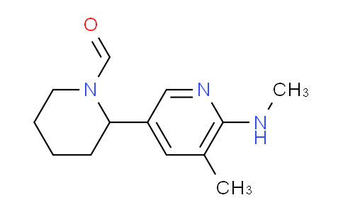 CAS No. 1352500-15-2, 2-(5-Methyl-6-(methylamino)pyridin-3-yl)piperidine-1-carbaldehyde
