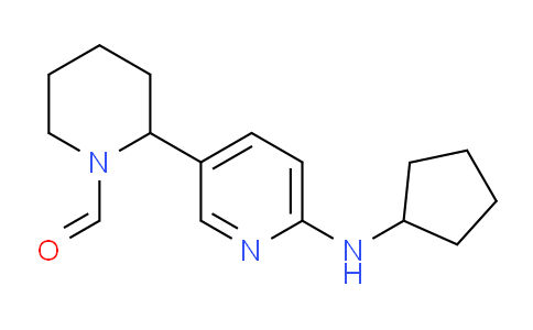 CAS No. 1352517-16-8, 2-(6-(Cyclopentylamino)pyridin-3-yl)piperidine-1-carbaldehyde