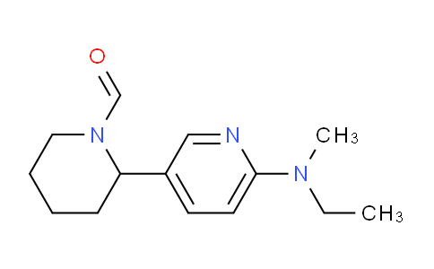 CAS No. 1352528-66-5, 2-(6-(Ethyl(methyl)amino)pyridin-3-yl)piperidine-1-carbaldehyde
