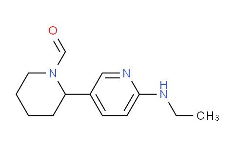 CAS No. 1352496-40-2, 2-(6-(Ethylamino)pyridin-3-yl)piperidine-1-carbaldehyde