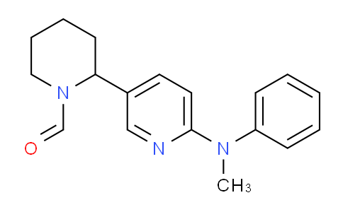 CAS No. 1352501-27-9, 2-(6-(Methyl(phenyl)amino)pyridin-3-yl)piperidine-1-carbaldehyde