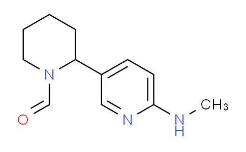 CAS No. 1352482-77-9, 2-(6-(Methylamino)pyridin-3-yl)piperidine-1-carbaldehyde