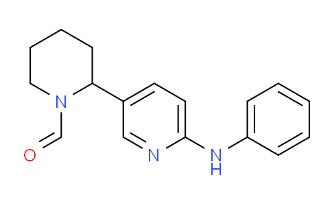 CAS No. 1352501-22-4, 2-(6-(Phenylamino)pyridin-3-yl)piperidine-1-carbaldehyde