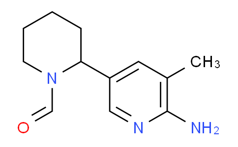 CAS No. 1352497-53-0, 2-(6-Amino-5-methylpyridin-3-yl)piperidine-1-carbaldehyde