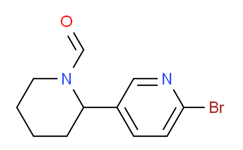 CAS No. 1352527-58-2, 2-(6-Bromopyridin-3-yl)piperidine-1-carbaldehyde