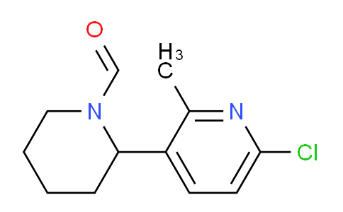 CAS No. 1352539-44-6, 2-(6-Chloro-2-methylpyridin-3-yl)piperidine-1-carbaldehyde