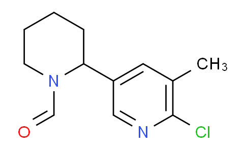 CAS No. 1352527-25-3, 2-(6-Chloro-5-methylpyridin-3-yl)piperidine-1-carbaldehyde